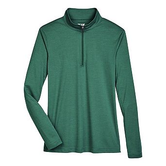 Team 365 Women's Zone Sonic Heather Performance Quarter-Zip Pullover