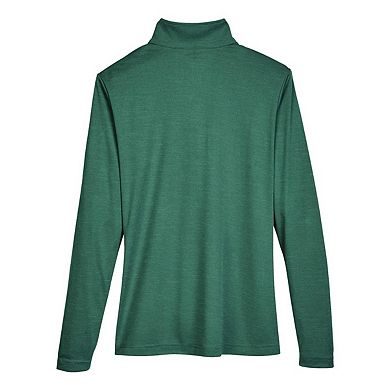 Team 365 Women's Zone Sonic Heather Performance Quarter-Zip Pullover