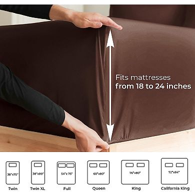 6 Piece Extra Deep Pocket Microfiber Sheet Set