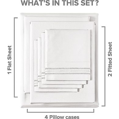 6 Piece Microfiber Solid Sheet Set