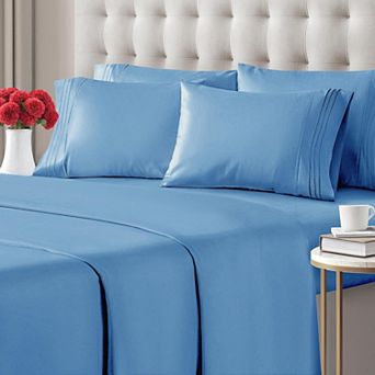 6 pc Microfiber Solid Sheet Set