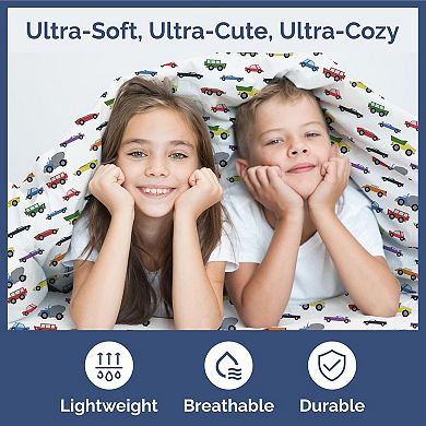 Kids 4 Piece Microfiber Sheet Set