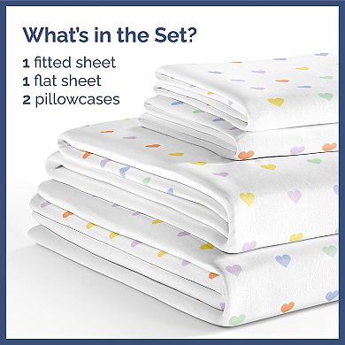 Kids 4 Piece Microfiber Sheet Set