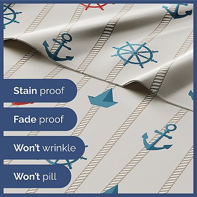 Kids 4 Piece Microfiber Sheet Set