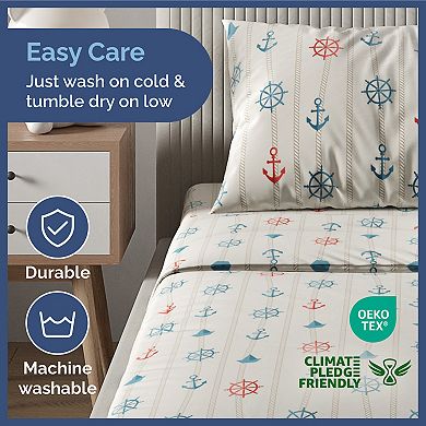 Kids 4 Piece Microfiber Sheet Set