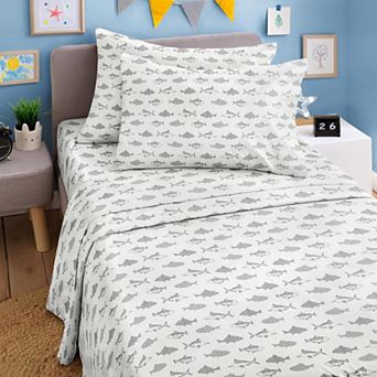 CGK Linens Kids 4 pc Double Brushed Microfiber Soft Sheet Set, With Vibrant Designs