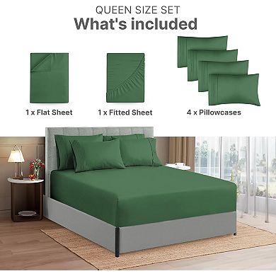 6 Piece Extra Deep Pocket Microfiber Sheet Set