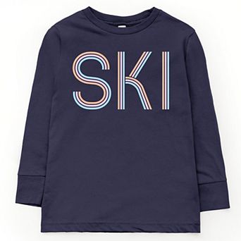 Ski Pastel - Youth Long Sleeve Graphic T-Shirt