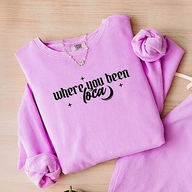 Where You Been Loca - Women's Lightweight Garment Dyed Sweatshirt