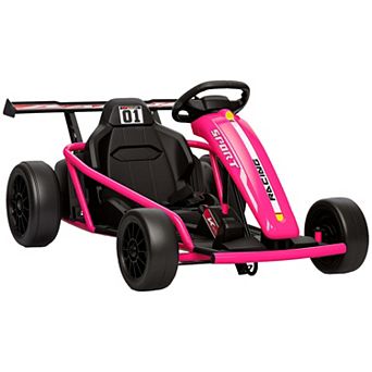 Qaba 24V 8.1 MPH Electric Drift Kart for Kids with Dual Motors