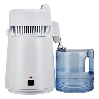 1 Gallon/6L Countertop Home Distiller, Water Purification System with Plastic Container, 750W
