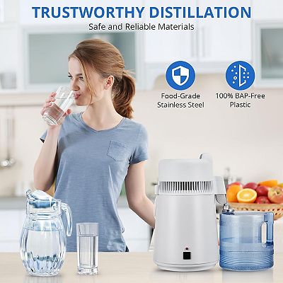 1 Gallon/6L Countertop Home Distiller, Water Purification System