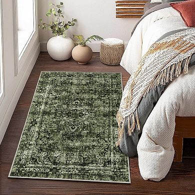 Large Area Rugs Living Room with Non-Slip Backing Stain-Resistant Low Pile Persia-Rich and Elegant
