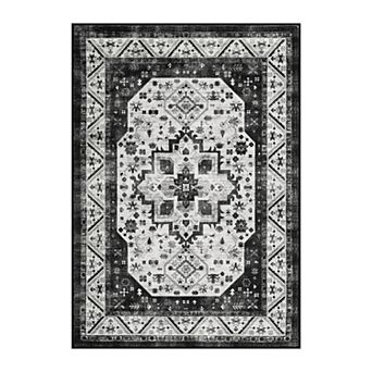 Large Area Rugs Living Room with Non-Slip Backing Stain-Resistant Low Pile Persia On the Love Side