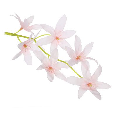 7 Inch Artificial Orchid Flower, 24 Pcs Simulation Flower Cylinder Vase Fillers for Home Decoration