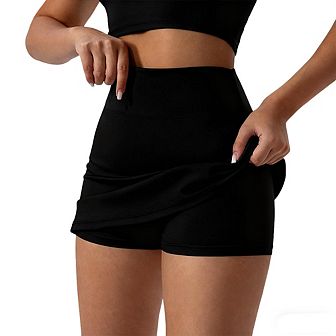 Mini Sports Skirt for Women Workout Athletic Skort Skirts with Shorts Slim Tennis Yoga Golf