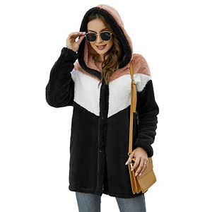 Women's Hooded Sherpa Jacket