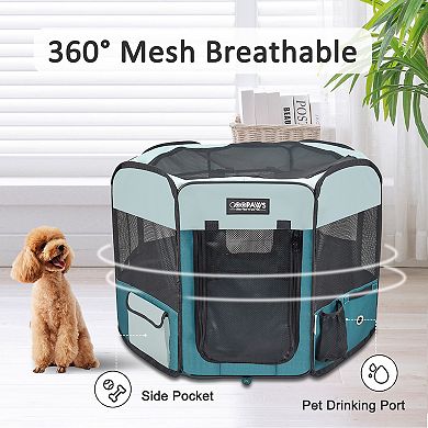 GOOPAWS Soft-Sided Dog & Cat Playpen