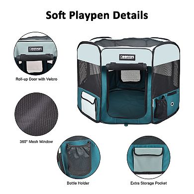 GOOPAWS Soft-Sided Dog & Cat Playpen