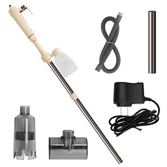 Multifunctional Electric Aquarium Gravel Cleaner Kit, Adjustable Automatic Fish Tank Vacuum for Wate