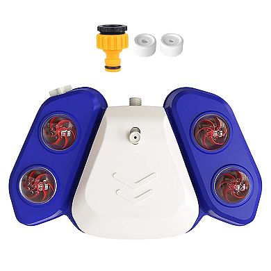 Dog Water Fountain Outdoor Step-On Dispenser, Automatic Pet Sprinkler for Drinking & Playtime Fun
