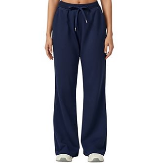 Women's Wide Leg High Waist Drawstring Pants with Relaxed Fit and Soft Stretch Fabric