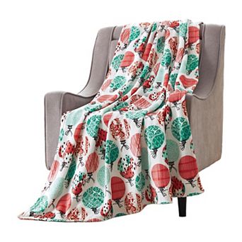 Kate Aurora Christmas Ornament Holiday Festivities Accent Throw Blanket