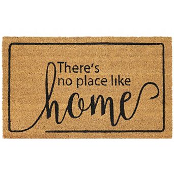 Kate Aurora "theres No Place Like Home" Coir Bristled Outdoor All Season Welcome Mat - 18"x30"
