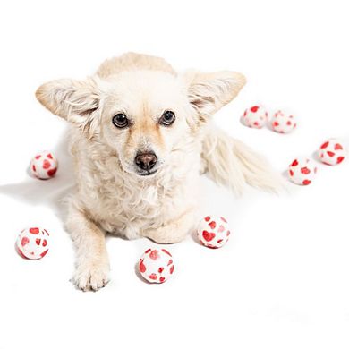 Midlee Valentine's Hearts Dog Tennis Balls