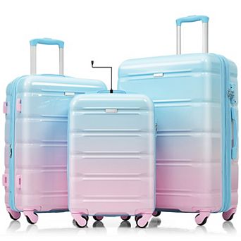 3 pc Hardside Spinner Luggage Set, 20-inch with USB Port