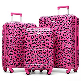 3 pc Hardside Spinner Luggage Set, 20-inch with USB Port