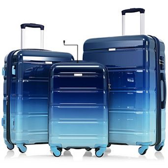 3 pc Hardside Spinner Luggage Set, 20-inch with USB Port
