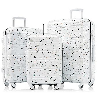 3 pc Hardside Spinner Luggage Set, 20-inch with USB Port