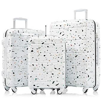 3 pc Hardside Spinner Luggage Set, 20-inch with USB Port