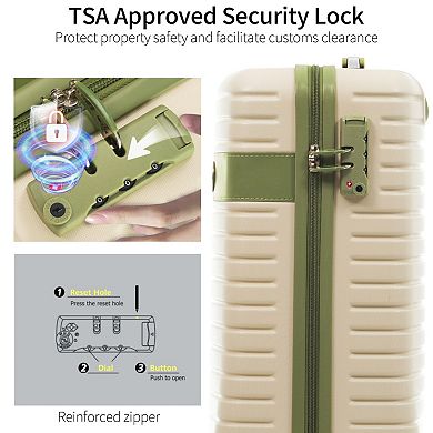 Luggage Sets of 3 Carry on Luggage Set with Duffel Bag