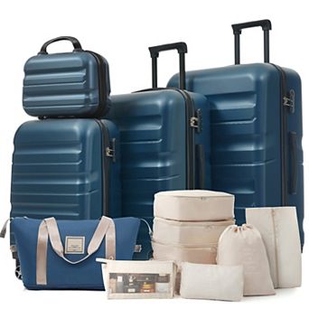 13 pc Packing Cube and Spinner Luggage Set