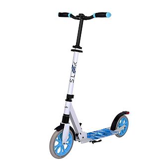 SereneLife Lightweight Foldable Kick Scooter with Adjustable T-Bar Handlebar - Black SLADTAVL
