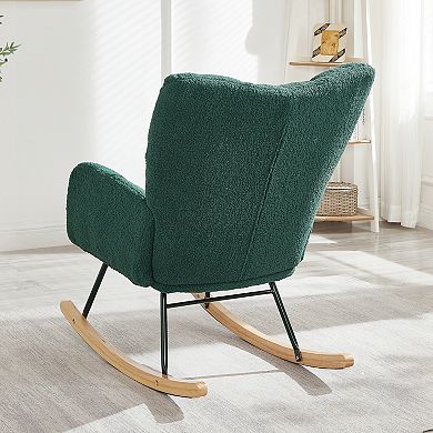 Rocking Chair with Metal Frame for Living Room