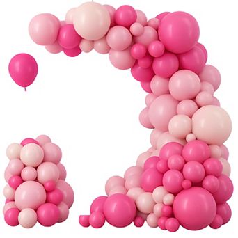 Pink Balloon Arch Kit 109 pc Hot Pink & Pastel Mix for Bridal, Shower, Wedding Party