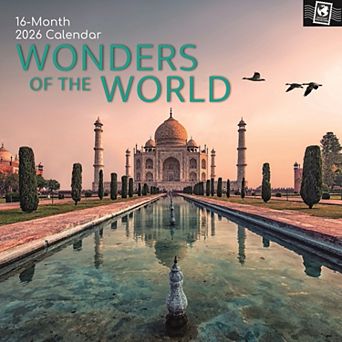 2026 Wall Calendar, Wonders of the World, 16-Month Passport Collection 12x12