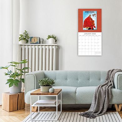 2026 Wall Calendar, Vintage Skiing Posters, 16-Month Arts & Antiques 12x12