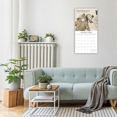 2026 Square Wall Calendar, Friendship, 16-Month Lifestyles Theme 30x30 cm