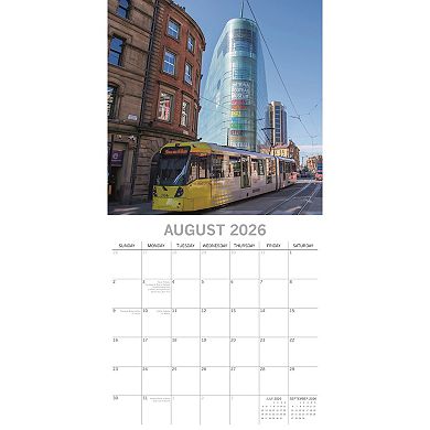 2026 Square Wall Calendar, Manchester, England, 16-Month Scenic Britain 12x12