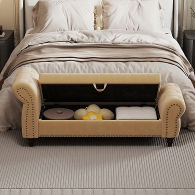 Bed Bench with Storage for Bed Room