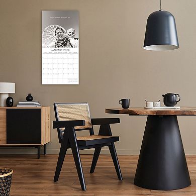 2026 Square Wall Calendar, Wrinkly Wit, 16-Month Funny Corner Theme 12x12 in