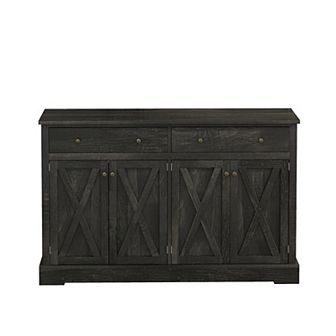 Vintage Sideboard with Two Drawers and Four Doors