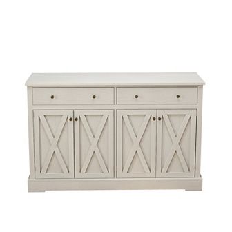Vintage Sideboard with Two Drawers and Four Doors