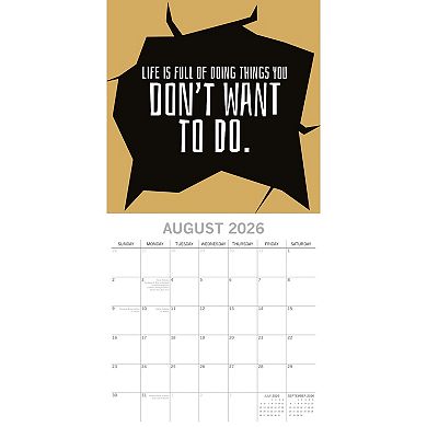2026 Wall Calendar, Life The Struggle Is Real, 16-Month Funny Corner 12x12