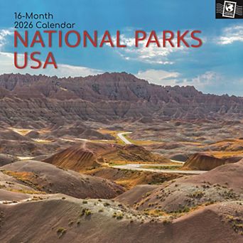 2026 Wall Calendar, National Parks USA 16-Month Passport Collection Theme 12x12