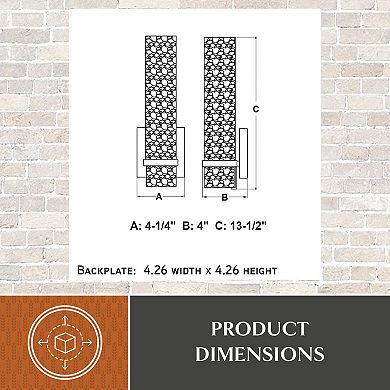 VAXCEL Vilo 1-Light Matte Black Bathroom ADA Vanity Fixture, Clear White Glass